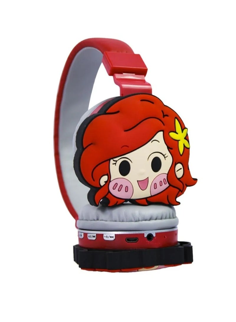 Love Wireless Bluetooth Headphones for Kids – High-definition sound, 400mAh battery, 18-hour playtime, built-in microphone, volume control, 3.5mm connector, 40mm audio driver - Image 1