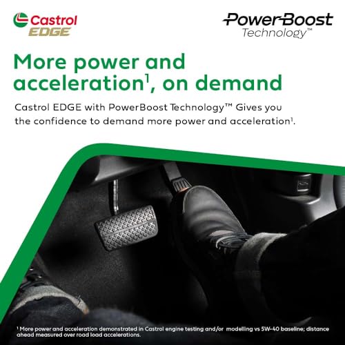 Castrol EDGE 5W-40 Advanced Full Synthetic Engine Oil | Power Boost Technology | Get More Power & Acceleration | For Petrol, Diesel, CNG & Hybrid Cars | 1L - Image 3