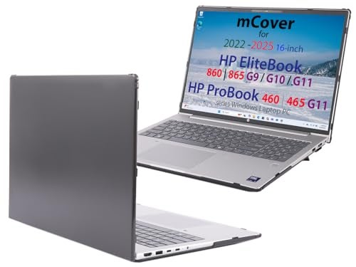 mCover Case Only Compatible for 20222025 16 HP ProBook 460 465 G11 EliteBook 860 865 G9 G10 G11 Series Windows Notebook PC Not for Other HP Models Black - Image 1
