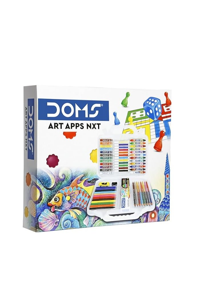 DOMS طقم أدوات فنية مكون من 71 قطعة للمدرسة بألوان متنوعة - Image 2