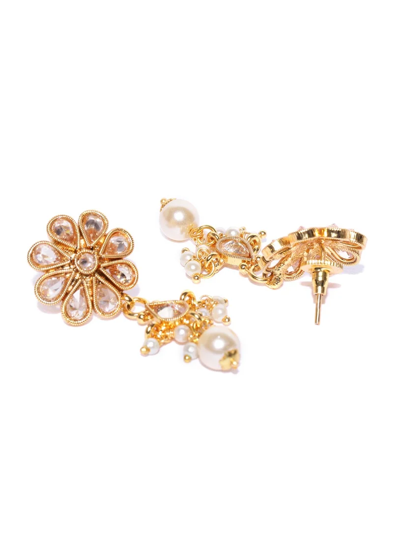 Priyaasi Plated Dome Shape Jhumkas