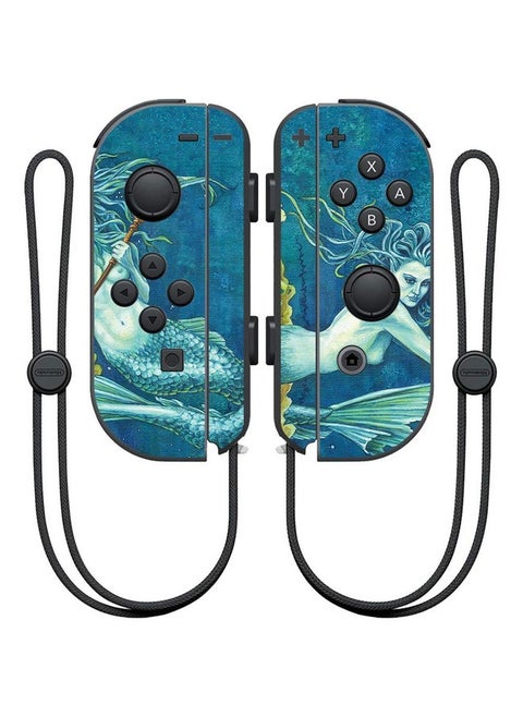 Mightyskins Skin Compatible With Nintendo Joy Con Controller Mermaid Trip | Protective, Durable, And Unique Vinyl Decal Wrap Cover | Easy To Apply, Remove, And Change Styles | Made In The Usa