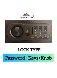 DRMS store DRMS Mini Digital Safe Locker With key and Password securityDimensions H200xW310xD200 mm 1 year warranty  - Image 3