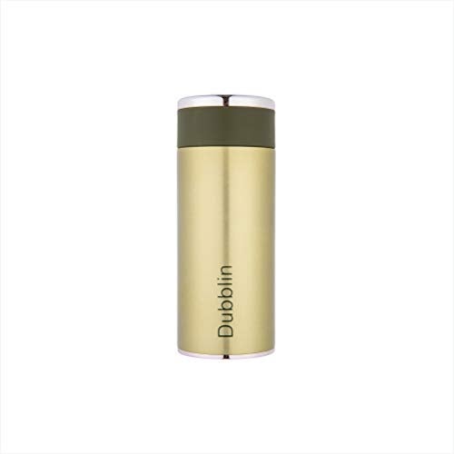 Dubblin Sweetie Stainless Steel Double Wall Vacuum Insulated BPA Free Water Bottle with Anti Skid Bottom & Leak Proof Lid, Sports Thermo Flask Keeps Hot 6 Hours, Cold 12 Hours (Green 260 ML) - Image 1