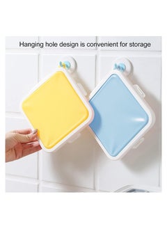 Y&D Toast Case Leakproof Soft Sealed Bread Lunch Box, Sandwich Easy Carry Bento Box Food Grade Silicone Storage Plastic Containers, Blue  - Image 5