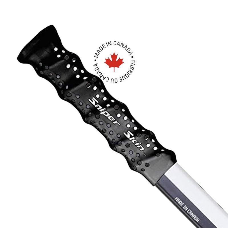 SNIPER SKIN Hockey Grip, Fits Adult and Kids Sticks, Easy Install, Durable, Better Than Hockey Tape, Ideal Team Swag, Clean Non-tack - Black - Image 3