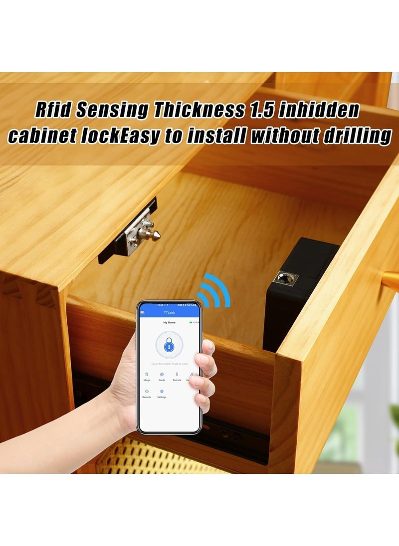 Electronic Cabinet Lock Hidden DIY RFID Lock for Wooden Cabinet Drawer Locker Cupboard - Image 5