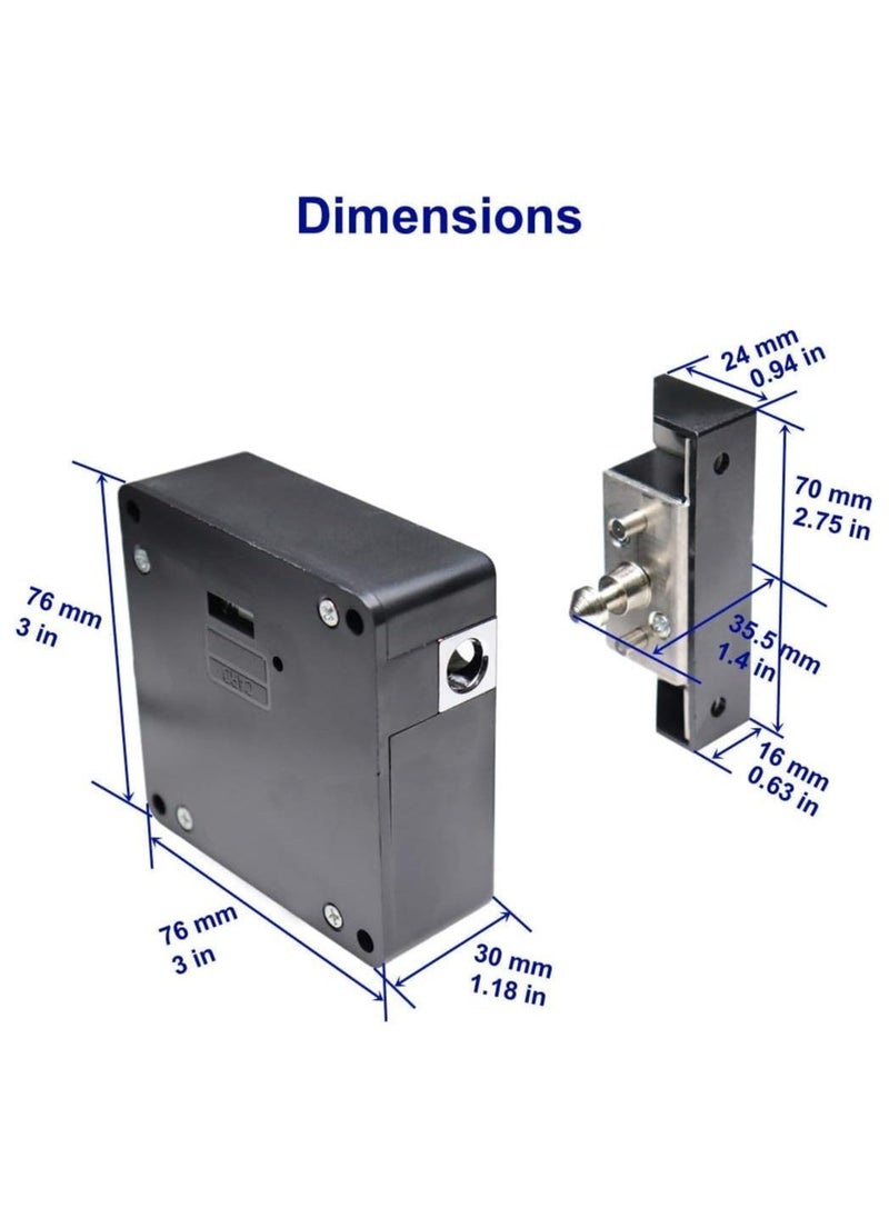 Electronic Cabinet Lock Hidden DIY RFID Lock for Wooden Cabinet Drawer Locker Cupboard - Image 4