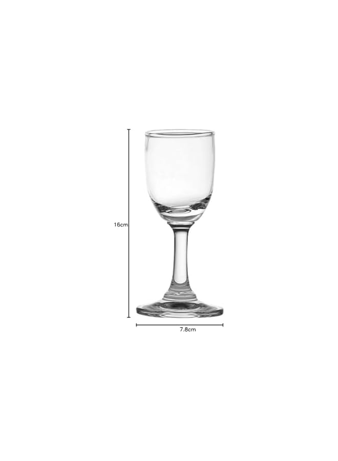 S-TOP Classic Liqueur Glass, 30Ml, Set Of 6, 501L01, Shot Glass, Shooter Glass, Liquor Glass, Sipping Glass, Tiny Tumbler, Appetizer Bowls. Serving Bowls, Appetizer Bowls. Serving Bowls - Image 3