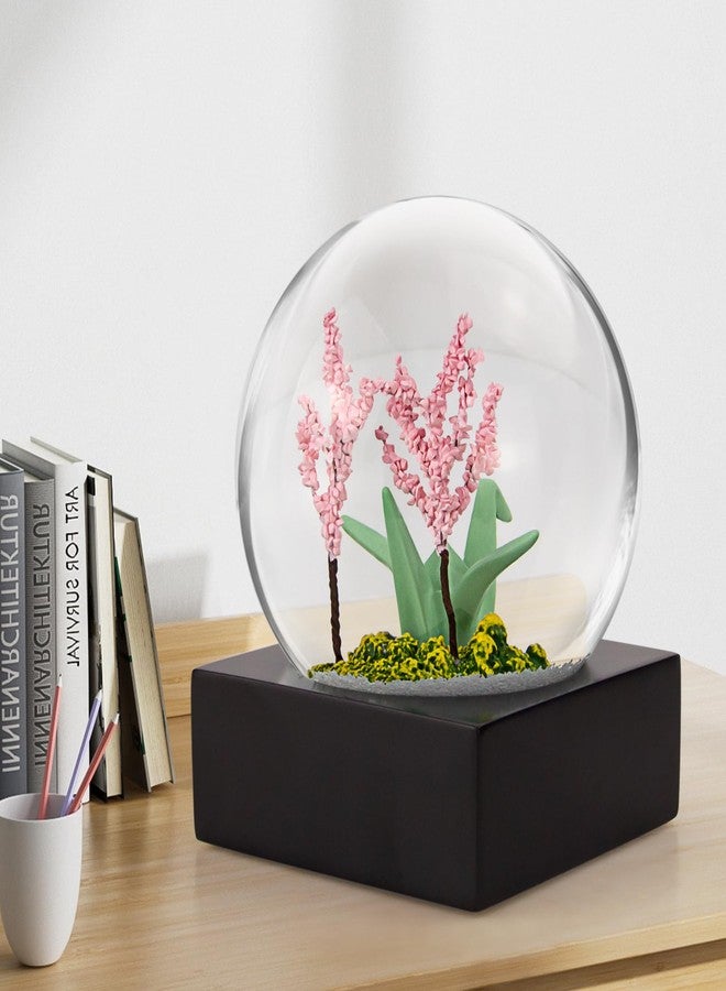 YT3 Studio Cherry Blossom Snow Globe for Girls, Thousand Paper Crane Snow Globe Water Globe Home Decor Cherry Snow Globes for Women Kids Christmas Birthday Romantic Gifts,100MM Christmas Snowglobe - Image 3