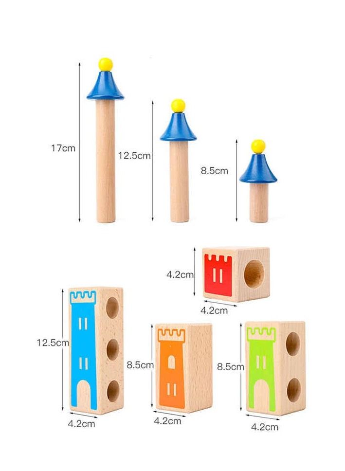 ريبنيو كتل بناء القلعة الخشبية 48 التحدي - Image 4