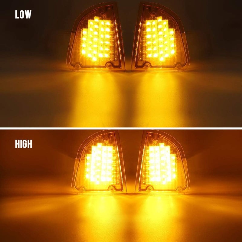 Partsam Amber LED Turn Signal Light Assembly for Kenworth Trucks - Image 3
