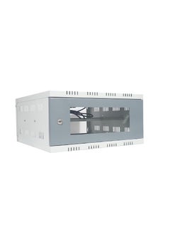 Sanmark Sanmark 3U Plus CCTV DVR RackServerNVRNetwork Protector Rack Transparent Glass Door with 3 Power Socket Plug Cabinet Box Metal 3U Size40cm X 45cm X 20cm  - Image 1