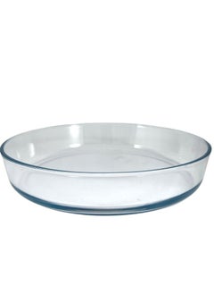 Homemaker Turkish-Made Premium Round Glass Baking Dish – 3L Capacity, 32cm Diameter, 5.7cm Height – Oven-Safe & Elegant Clear Finish  - Image 2