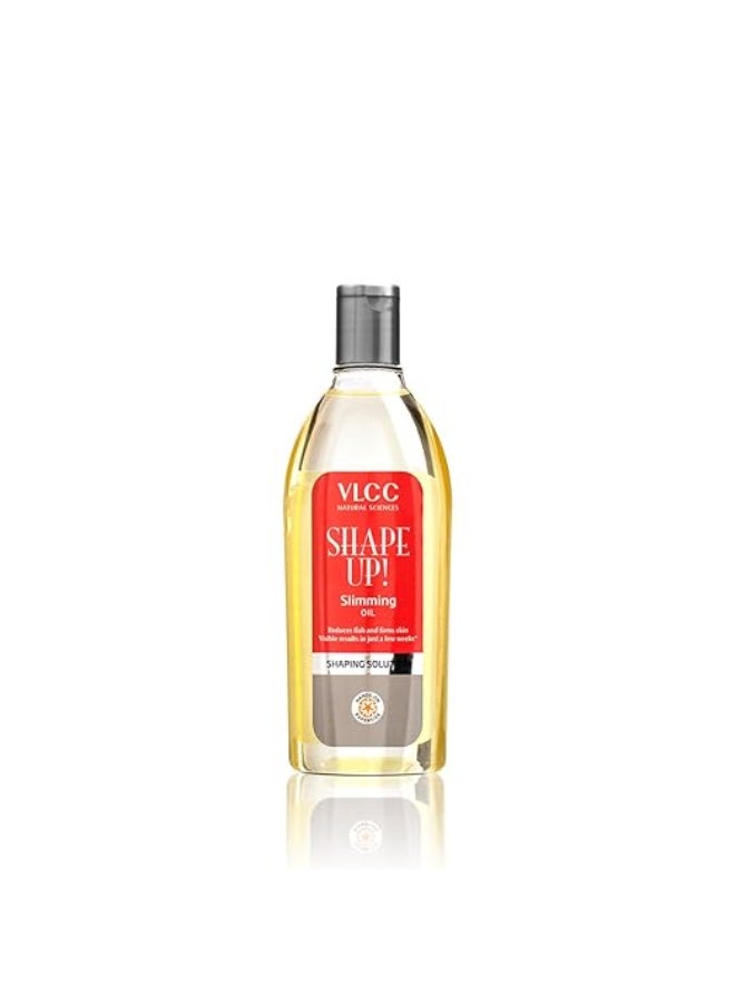 VLCC Shape Up Slimming Oil - 200ml | Fights Cellulite, and Reduces Flab | Firms Skin and Increases Skin Elasticity | With Cypress, Juniper Berry Fruit and Sweet Fennel Oil. - Image 1