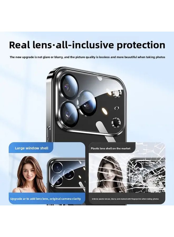 Pink Liquid Glass Case with Magnetic 360 Stand Compatible with iPhone 16 Pro iPhone 15 Plus and iPhone 13 Pro Full Wraparound Lens Guard Protective Cover Luxury Design Mobile Accessory - Image 1