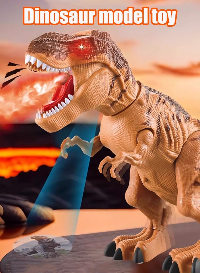 Dinosaur model toys Tyrannosaurus rex model Electric dinosaur toys Dinosaur toys that lay eggs With lighting and sound effects With projection - Image 1