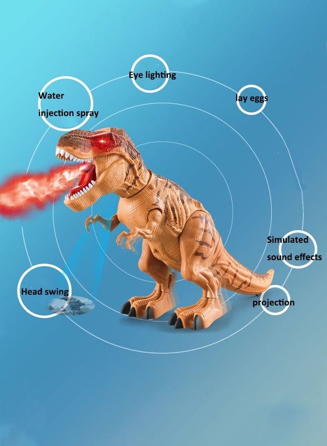 Dinosaur model toys Tyrannosaurus rex model Electric dinosaur toys Dinosaur toys that lay eggs With lighting and sound effects With projection - Image 4