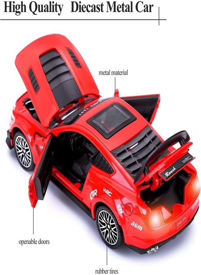 AHBHT Kids Model 1:32 Mastang Die Cast Metal Car Pull Back Action Opening Doors with Realistic Engine Sound Lights Toy Car Gift for Boys - Multi - Image 3