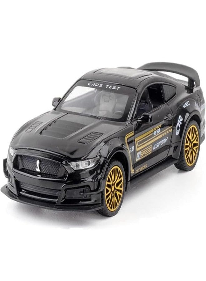 AHBHT Kids Model 1:32 Mastang Die Cast Metal Car Pull Back Action Opening Doors with Realistic Engine Sound Lights Toy Car Gift for Boys - Multi - Image 1