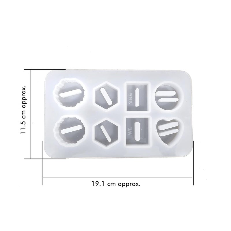 GBC Art Ring Holder Mould for Ring Platter 8 Cavity Mold, Epoxy Resin Casting Mould Ring Holders  - Image 4