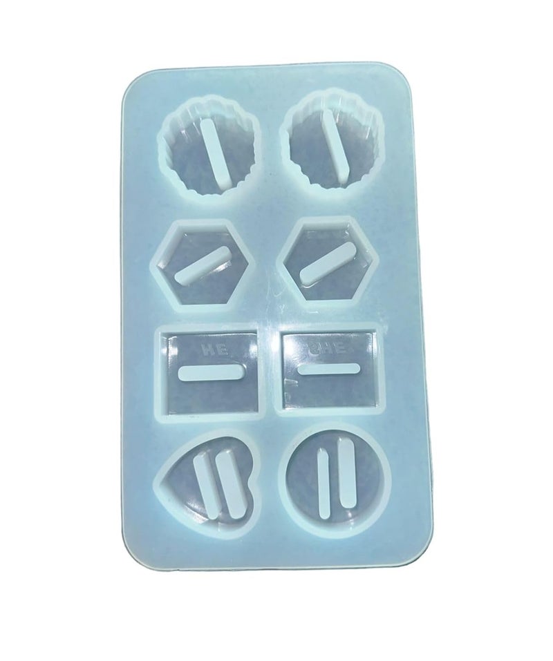 GBC Art Ring Holder Mould for Ring Platter 8 Cavity Mold, Epoxy Resin Casting Mould Ring Holders  - Image 1