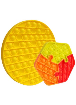 Toyshine Pack of 2- Big Round and Octagon Puzzle Pop it Toy- Fidget Popping Sounds Toy, BPA Free Silicone, Push Bubbles Toy for Autism Stress Reliever, Sensory Toy - pzsku/ZF9F0FBA3C239C3D2F558Z/45/_/1736426742/6649d090-b426-4070-9fa7-8e7c116052be