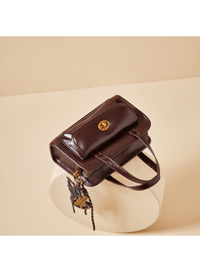 15MINS New Women's Bag - Mother's Handbag, Small Square Shoulder Bag, Crossbody Purse - Image 5