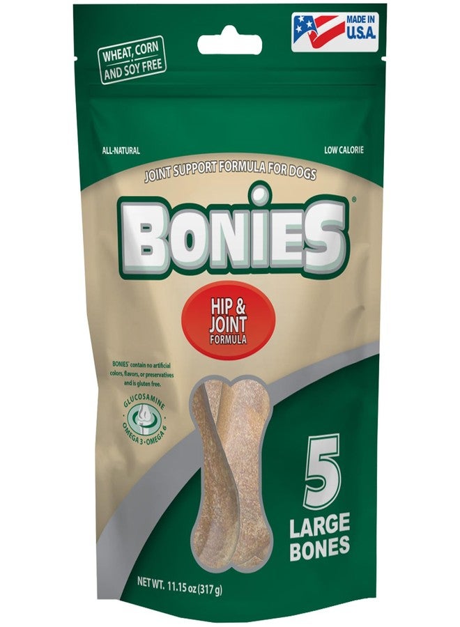 Pet Health Solutions BONIES Hip & Joint Health Multi-Pack REGULAR Large Dogs 25 or More LBS - Natural Dog Treat - Low Calories - Chicken Flavor - 5 Bones - Image 1
