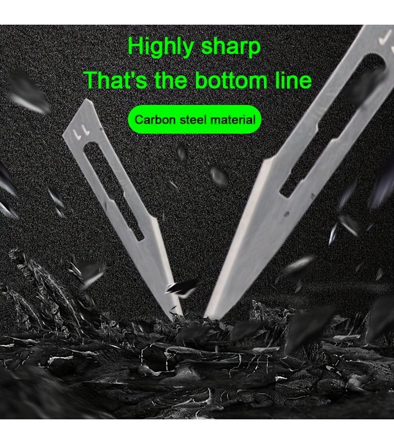 20Pcs No 11 Extra Sharp Industrial Carbon Steel Blades For Carving Film Application Handmade Precise Efficient Versatile Assistant - Image 3