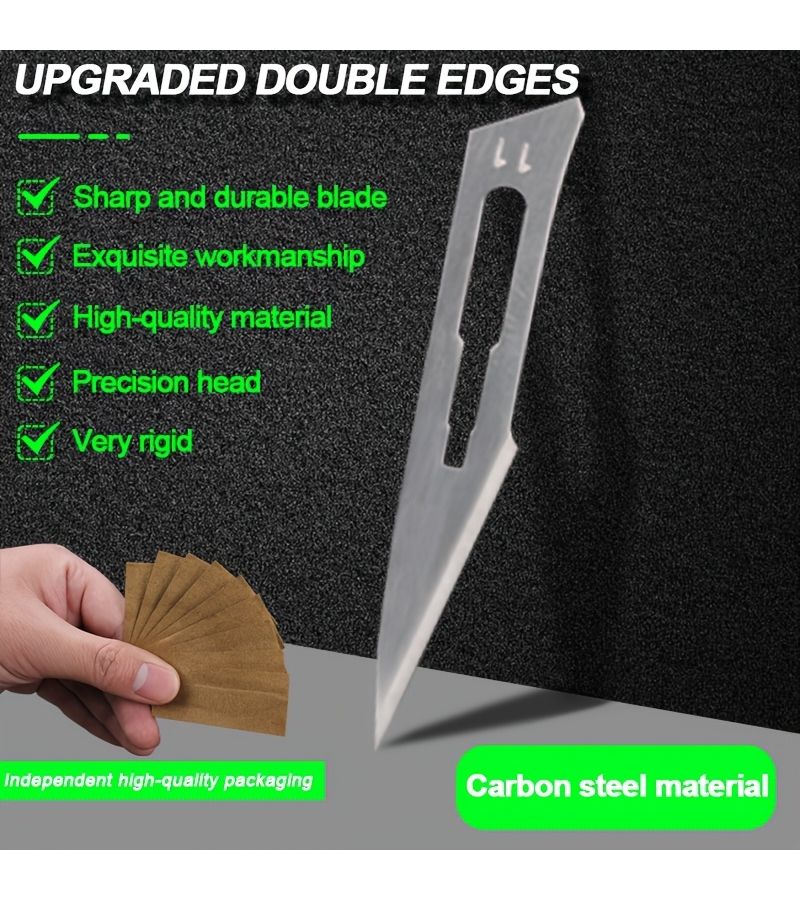 20Pcs No 11 Extra Sharp Industrial Carbon Steel Blades For Carving Film Application Handmade Precise Efficient Versatile Assistant - Image 1