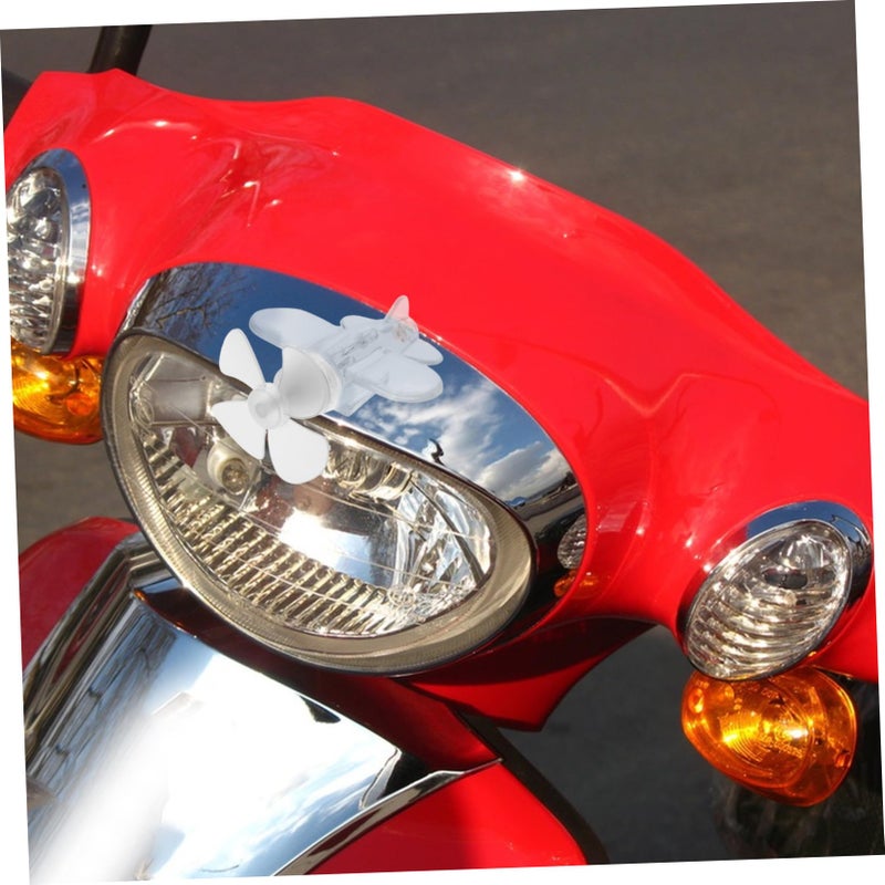 White LED Motorcycle Dashboard Decorations Car Interior Ornament For Men - Image 5