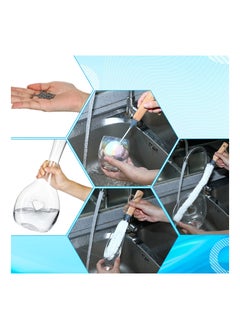 SYOSI 3 Pcs Decanter Cleaning Brush Kit Glassware Cleaner Brush 150 Pcs Decanter Cleaning Beads Flexible Bottle Scourer Reusable Tools for Glass Goblets Carafe Crystal Flute  - Image 2