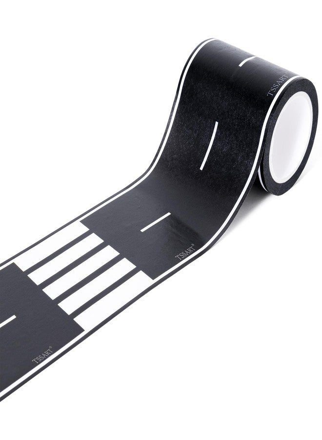 TSSART Roadway Tape - Black Residue Free Road Car Track Tape for Kids Birthday Party Racing Party Decoration - 2.4 Inch Wide 40 FT Long - Image 1
