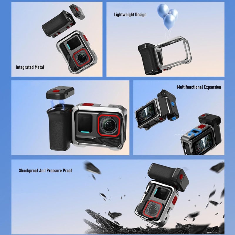 مقبض التصوير الفوتوغرافي في الشوارع، حامل كاميرا مغناطيسي للإطلاق السريع لـ Ace Pro 2 و X5، مع تحكم بلوتوث في الغالق، بطارية 150 مللي أمبير/ساعة شحن سريع - Image 3