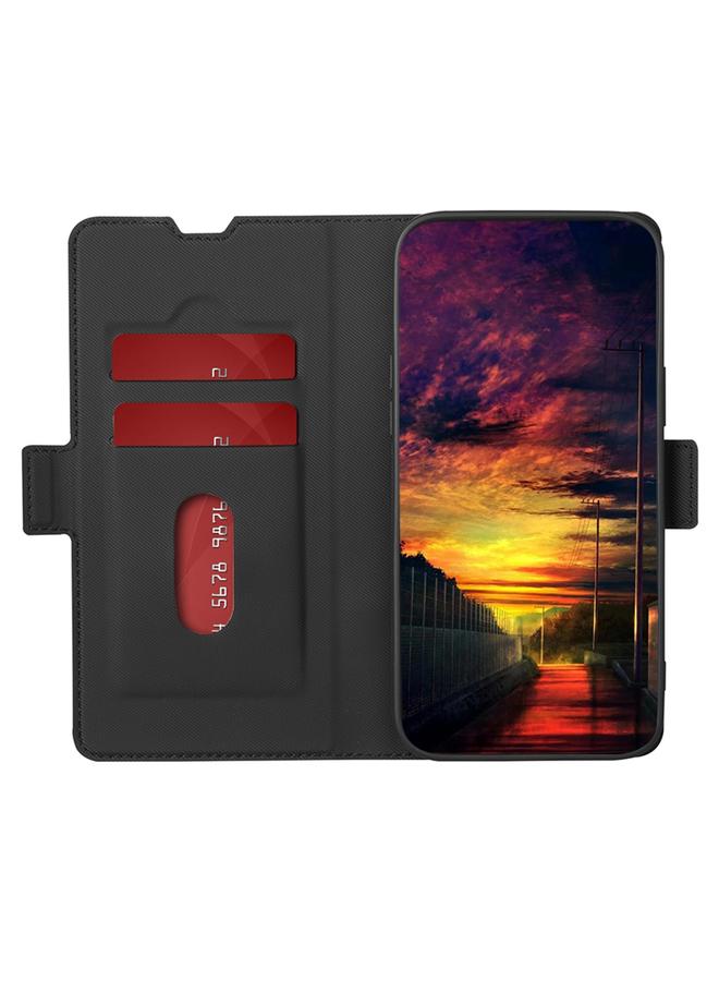 اس-توب جراب لهاتف Samsung Galaxy A33 5G مصنوع من الجلد مع أزرار جانبية وملمس قطني - Image 3