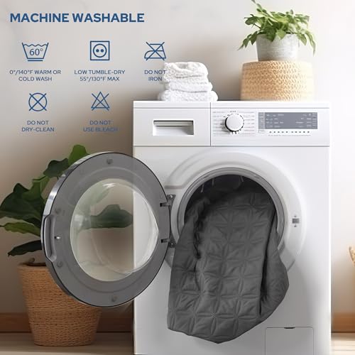 BEDLORE غطاء مرتبة مقاوم للماء - عبوة 2، حجم كامل مع جيب عميق بعمق 6"-15"، غطاء مرتبة فردية ناعم وقابل للتنفس ومضاد للأوساخ لغرفة النوم، غرفة النوم الجامعية (رمادي) - Image 5