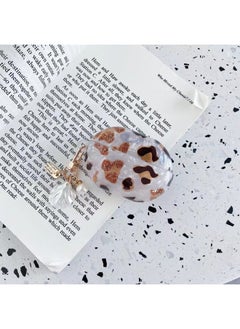 Applicable For HuaweiFreebuds Pro Earphone Case Creative Shell Pattern Soft Case 3/4/6i Wireless Bluetooth Pendant-Color:Shell Pattern + Shell Pendant-leopard Print-Model:For HuaweiFreebuds Pro (protective Case)