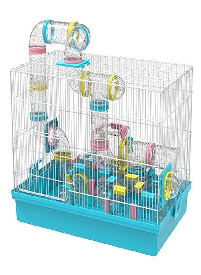 GNB PET Super Large Hamster DIY 20‘’x12''x15'' Cage Habitat with Complete Tunnel Module (Blue) - Image 1