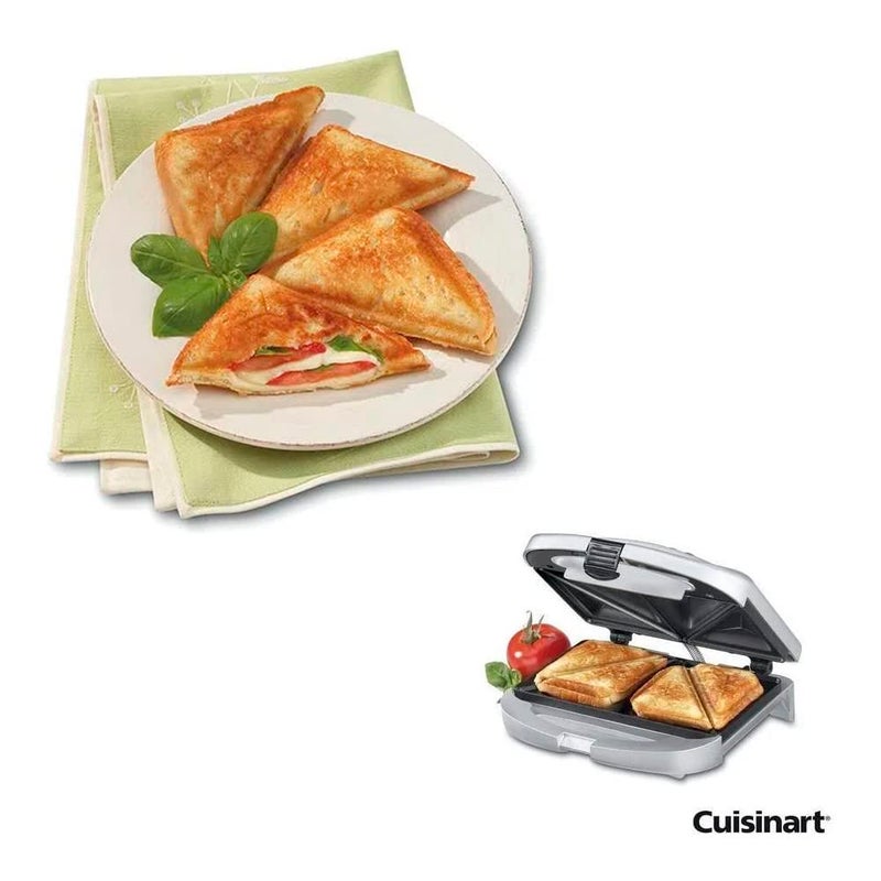 Cuisinart شواية السندويشات كويزينارت WM-SW2N1، فضي - Image 5
