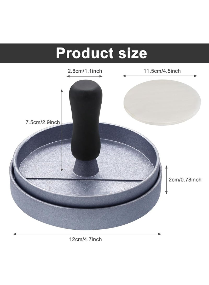 سوفام هامبورجر اضغط على قرص الألومنيوم + 100 قرص لا يلتصق مثالي ل BBQ - Image 2