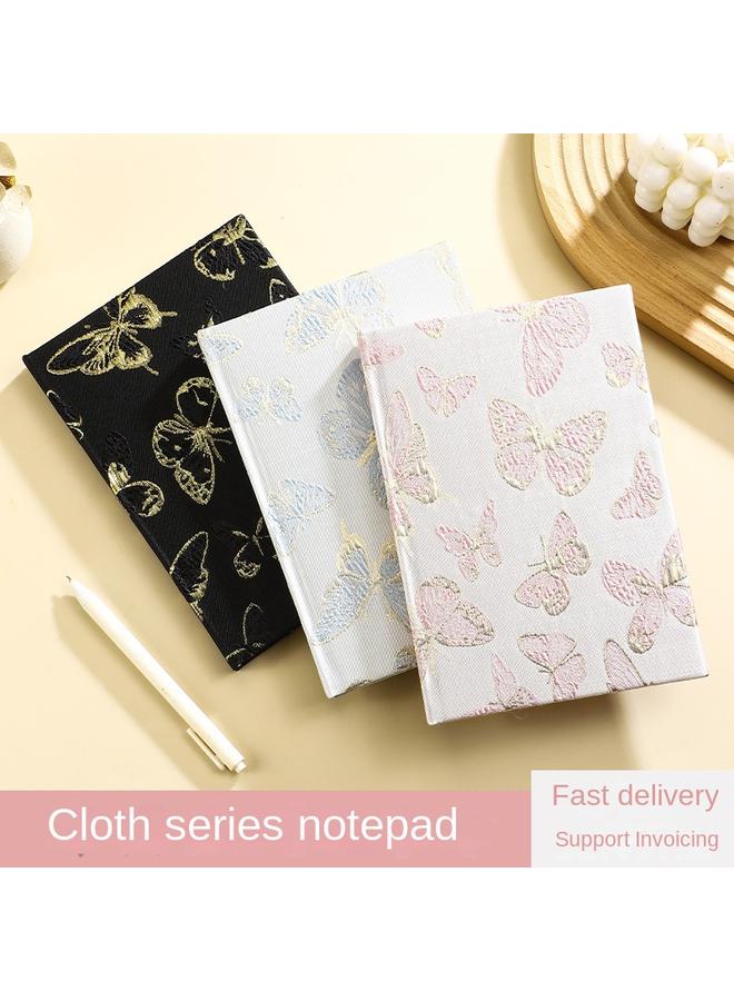 Bluejw Simple Small Fresh Antique High-level Butterfly Creative Notebook Hardcover A5 Notepad Student Horizontal Line Diary - Image 4