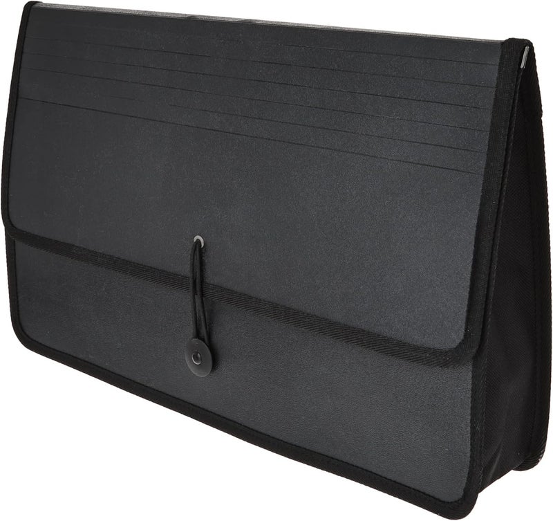 Lion Expand-N-File Poly Expanding Wallet, Legal Size with 2.5 Inch Gusset, Black - Image 3