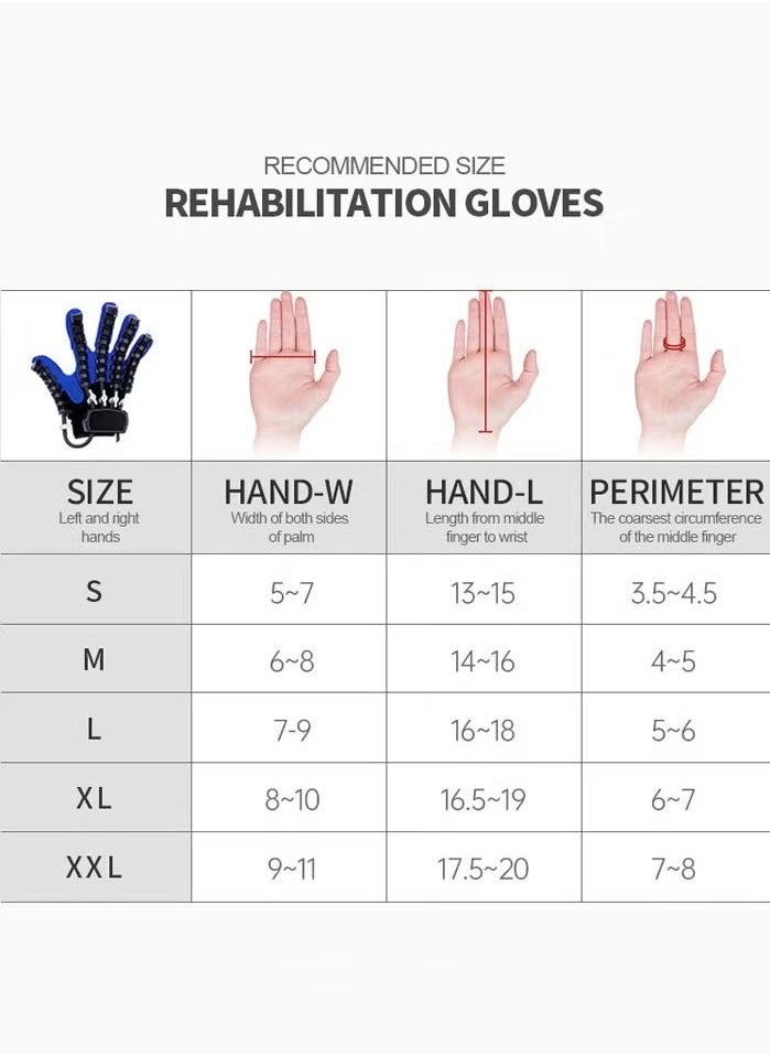 xozgdovg Robot Gloves Hand Stroke Recovery Equipment Hand Dysfunction Patient Training Device Stroke Hemiplegia Finger Orthosis for Long Term Relief Finger Cramps  - Image 3