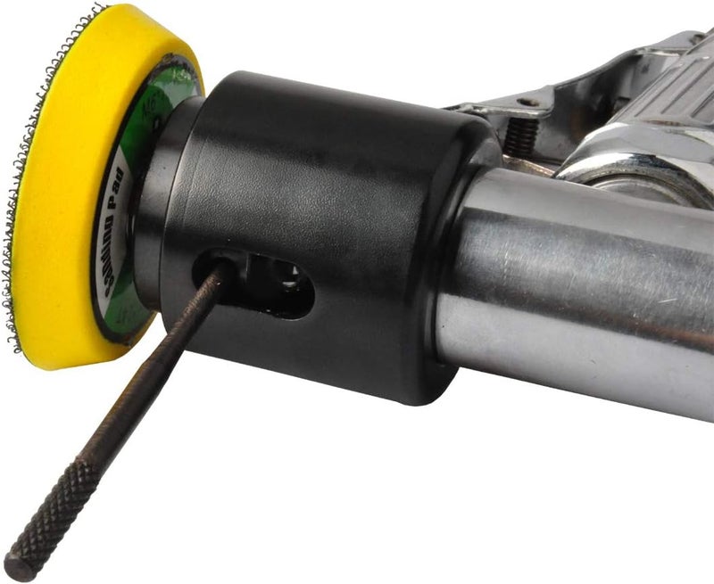 PROSHI 2" and 3" angle orbital sander, 3-inches random orbital air sander, pneumatic sander for auto sanding tools, dual-action polisher, angle head for tight work areas - Image 4