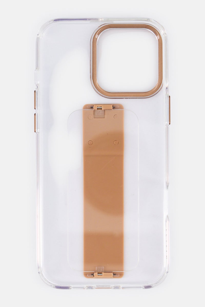 LEVELO iPhone 16 Pro Max Graphia Silicone Grip Protective Case, Transparent - Image 3