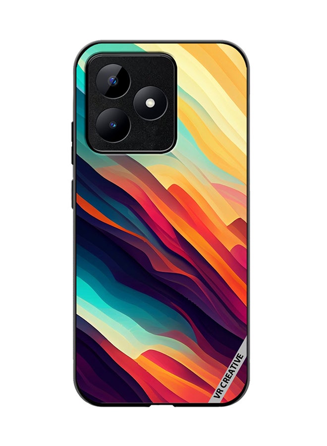 VR CREATIVE Protective Case Cover For Realme C53 Abstract Colorful  With Gradient Patterns Design Multicolour - Image 1