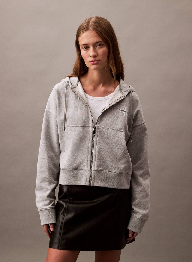 Calvin Klein Jeans Monologo French Terry Hoodie - Image 1