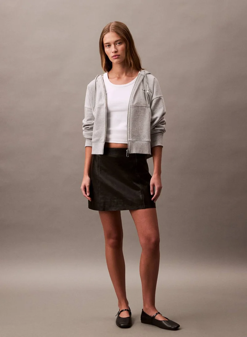 Calvin Klein Jeans  Monologo French Terry Hoodie for Women | Best Price UAE