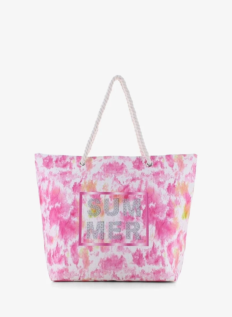 مارينا جالانتي Marina Galanti Mandas Fabric Beach Bag - Fuchsia